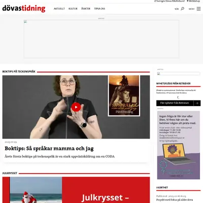dovastidning.se startsida 2025