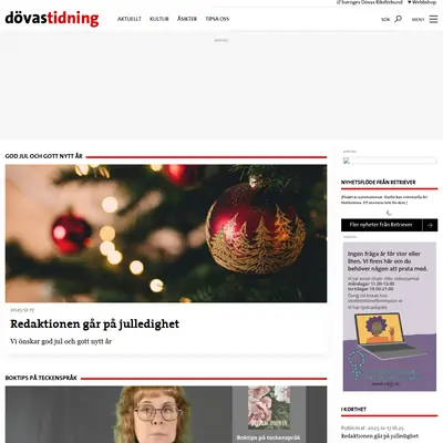 dovastidning.se startsida 2026