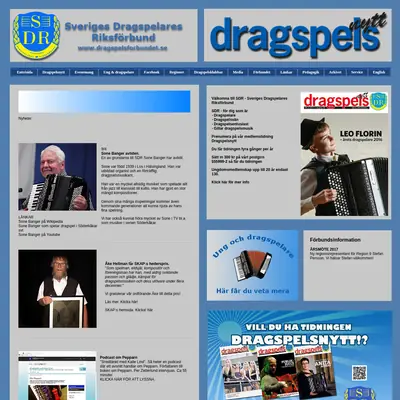 DRAGSPELSNYTT startsida 2017