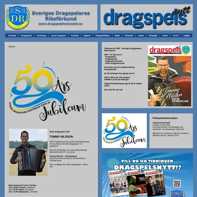 DRAGSPELSNYTT startsida 2018