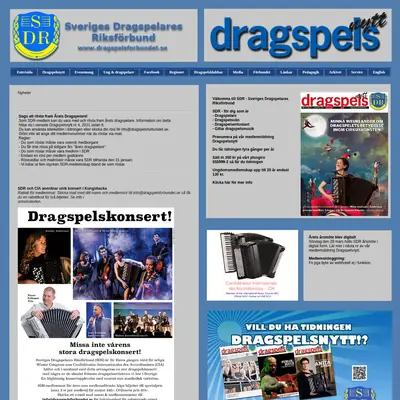 DRAGSPELSNYTT startsida 2022