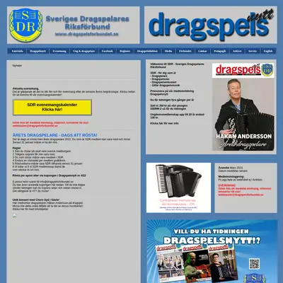 DRAGSPELSNYTT startsida 2023