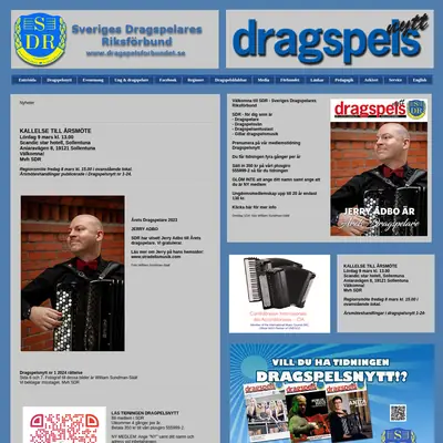 DRAGSPELSNYTT startsida 2024