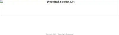 Dreamhack startsida 2004