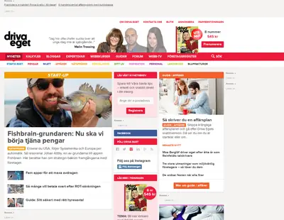 www.driva-eget.se startsida 2016