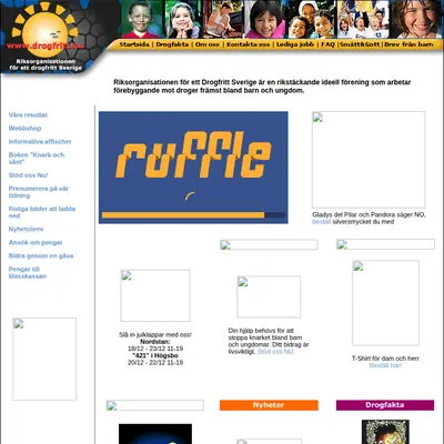 Drogfritt.nu startsida 2007