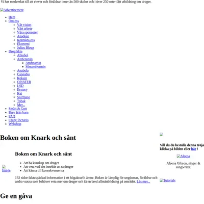 Drogfritt.nu startsida 2009