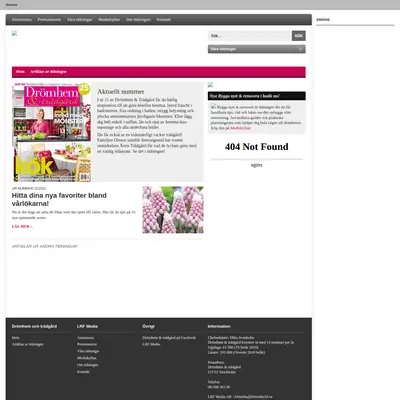 www.dromhemochtradgard.se startsida 2011