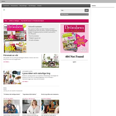 www.dromhemochtradgard.se startsida 2012