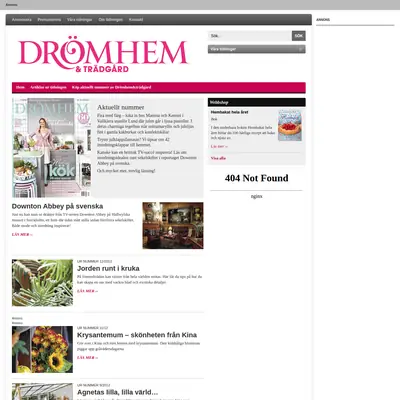 www.dromhemochtradgard.se startsida 2013