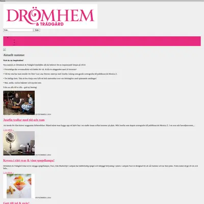 www.dromhemochtradgard.se startsida 2014