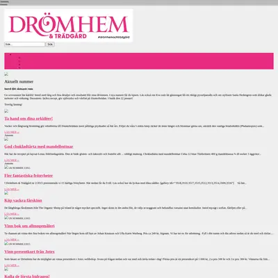 www.dromhemochtradgard.se startsida 2015