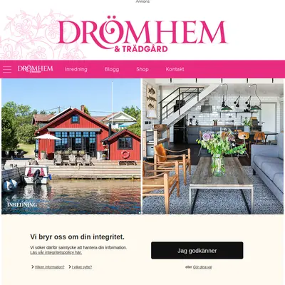 www.dromhemochtradgard.se startsida 2019