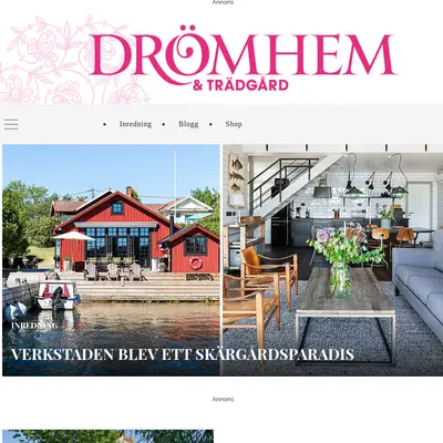 www.dromhemochtradgard.se startsida 2021