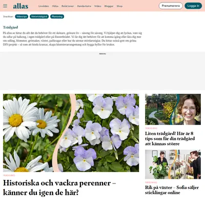 www.dromhemochtradgard.se startsida 2023