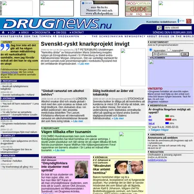 drugnews.se startsida 2005