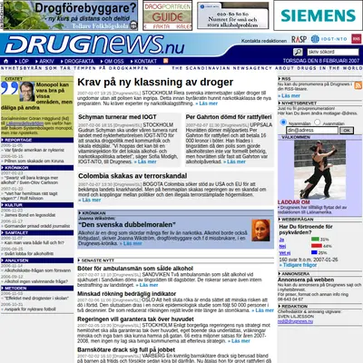 drugnews.se startsida 2007