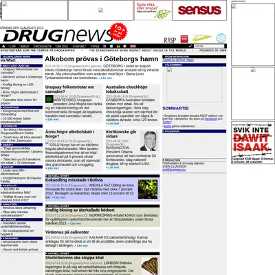 drugnews.se startsida 2013