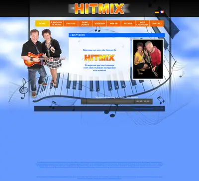 Duo Hitmix startsida 2025