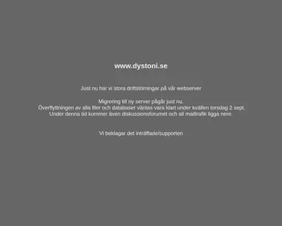 Dystoni-Nytt startsida 2010
