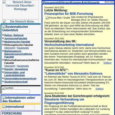 EASD startsida 2001