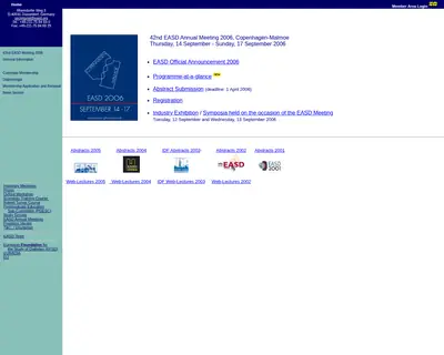 EASD startsida 2006