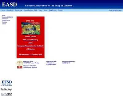 EASD startsida 2009