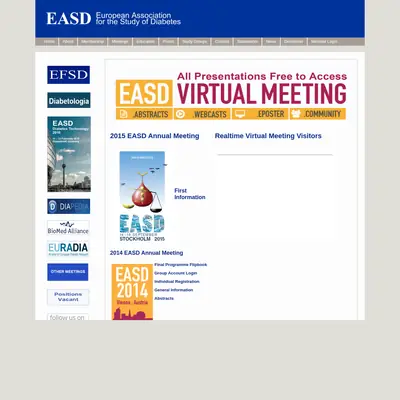 EASD startsida 2015