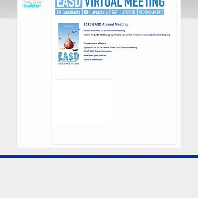 EASD startsida 2016