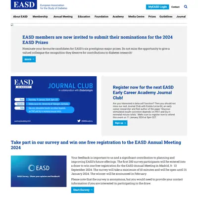 EASD startsida 2024