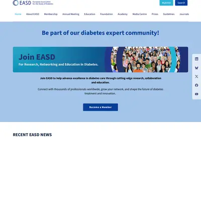 EASD startsida 2026