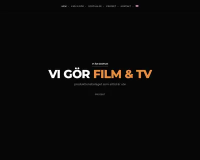 Ecofilm ecofilm.se startsida 2025
