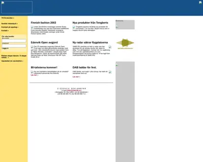 edenvik.se startsida 2003
