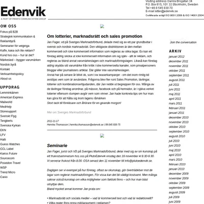 edenvik.se startsida 2012