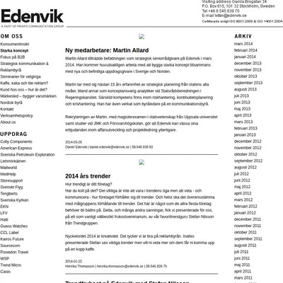 edenvik.se startsida 2014
