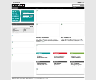 Edströms, edstroms.com startsida 2008