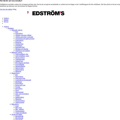 Edströms, edstroms.com startsida 2020