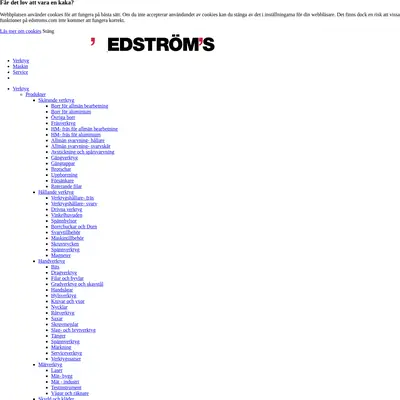 Edströms, edstroms.com startsida 2021