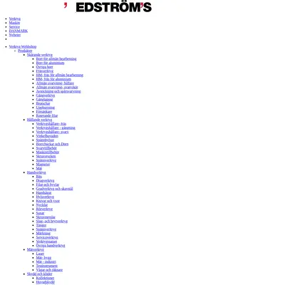 Edströms, edstroms.com startsida 2024
