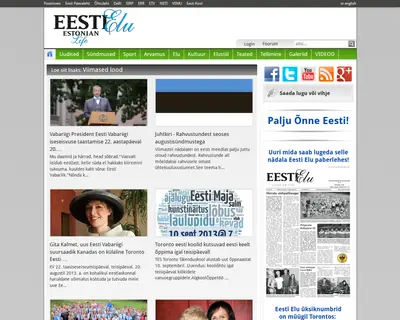 EESTI ELU startsida 2013