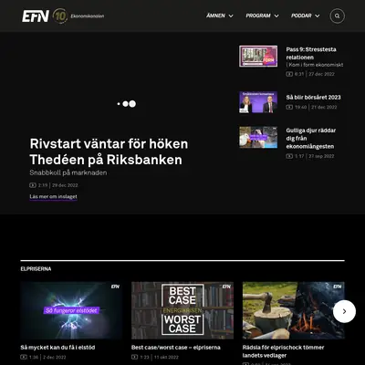EFN Nyhetsbrev startsida 2023