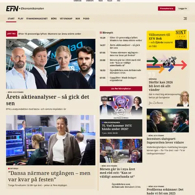 EFN Nyhetsbrev startsida 2026