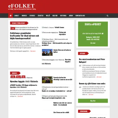 efolket.com startsida 2021