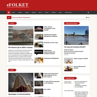 eFOLKET startsida 2017