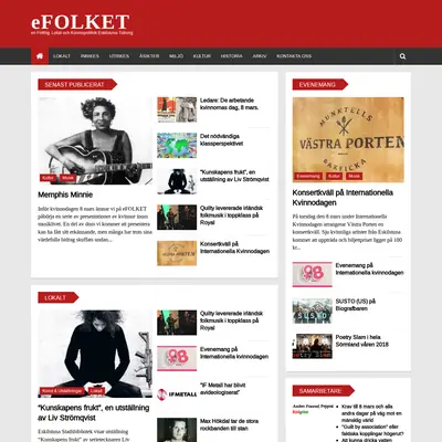 eFOLKET startsida 2018