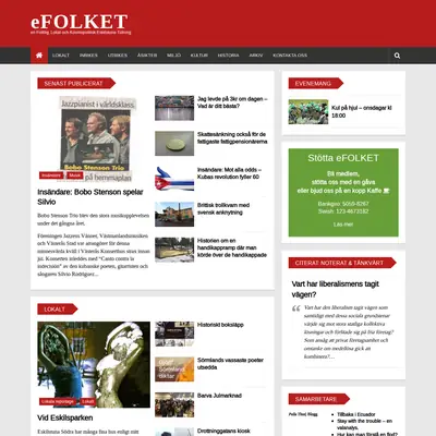 eFOLKET startsida 2019