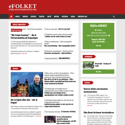 eFOLKET startsida 2021