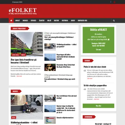 eFOLKET startsida 2022
