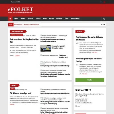 eFOLKET startsida 2023