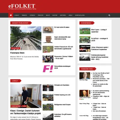 efolket.nu startsida 2018